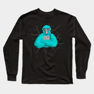 Gorilla Tag PFP Monke Merch VR Gamer Gift Long Sleeve T-Shirt